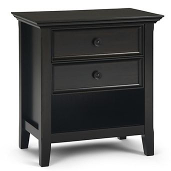 Simpli Home Amherst Traditional Bedside Nightstand Table