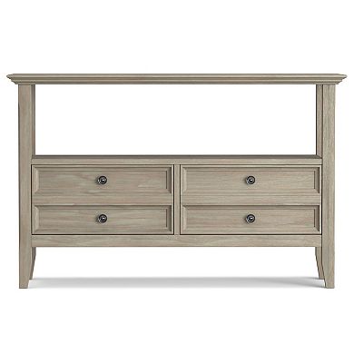 Simpli Home Amherst Transitional Console Sofa Table