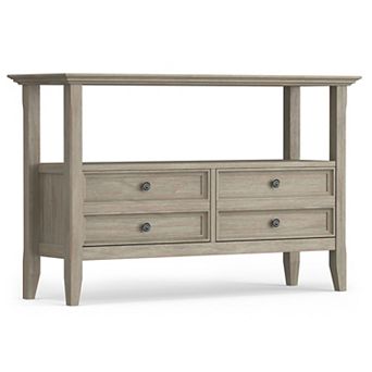 Simpli Home Amherst Transitional Console Sofa Table