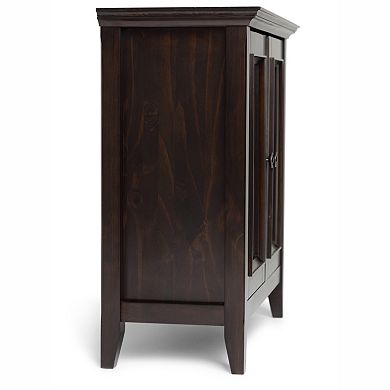 Simpli Home Amherst Transitional Low Storage Cabinet