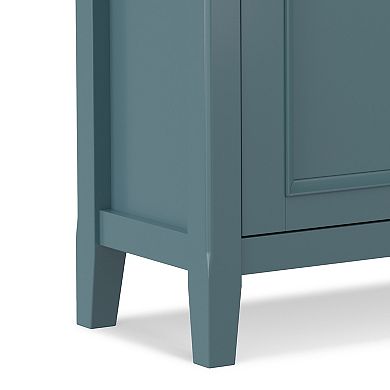 Simpli Home Amherst Transitional Low Storage Cabinet