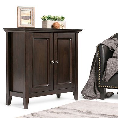 Simpli Home Amherst Transitional Low Storage Cabinet