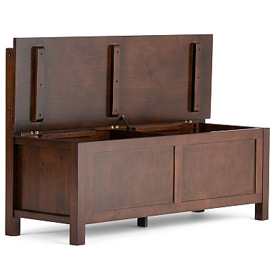 Simpli Home Artisan Contemporary Entryway Storage Bench
