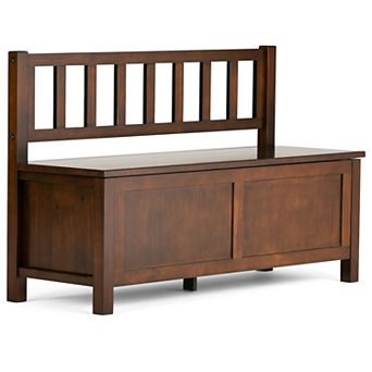 Simpli Home Artisan Contemporary Entryway Storage Bench
