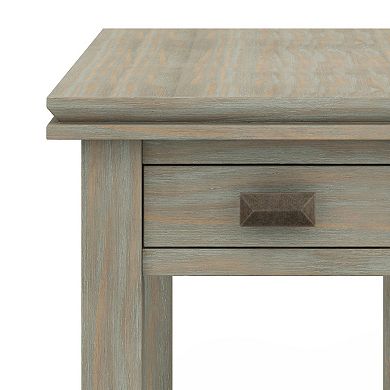 Simpli Home Artisan Rectangle Contemporary Narrow End Side Table