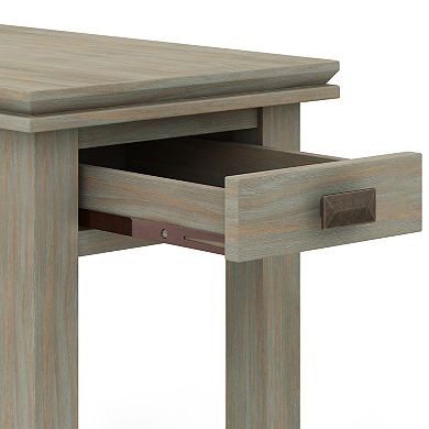 Simpli Home Artisan Rectangle Contemporary Narrow End Side Table