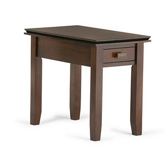 Simpli Home Artisan Rectangle Contemporary Narrow End Side Table
