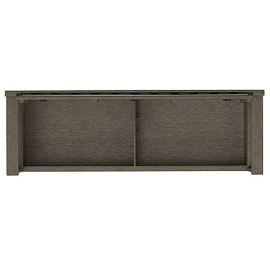 Simpli Home Brooklyn Contemporary Entryway Storage Bench