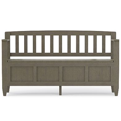 Simpli Home Brooklyn Contemporary Entryway Storage Bench