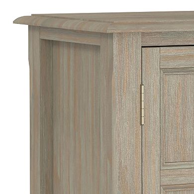 Simpli Home Burlington Low Storage Cabinet