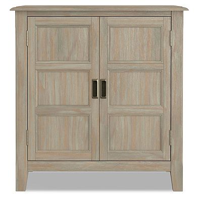 Simpli Home Burlington Low Storage Cabinet