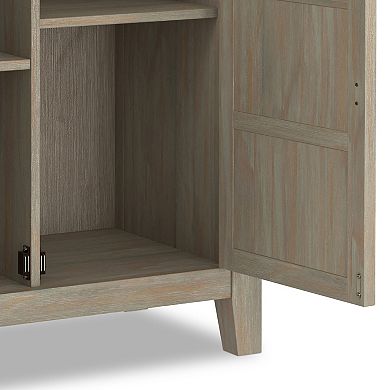 Simpli Home Burlington Low Storage Cabinet