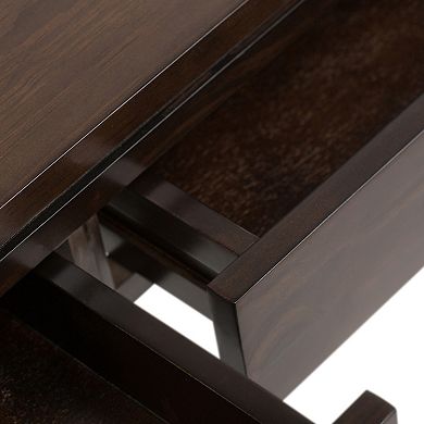 Simpli Home Cosmopolitan Rectangle Contemporary Coffee Table