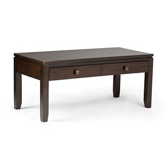 Simpli Home Cosmopolitan Rectangle Contemporary Coffee Table