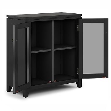 Simpli Home Cosmopolitan Contemporary Low Storage Cabinet