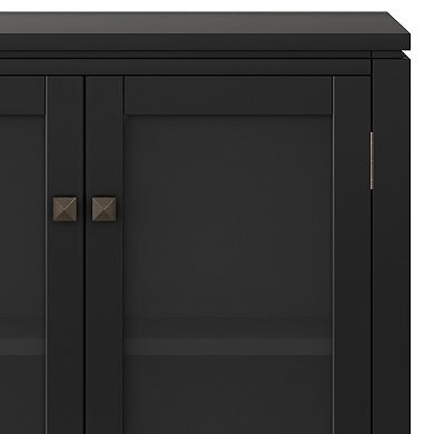 Simpli Home Cosmopolitan Contemporary Low Storage Cabinet