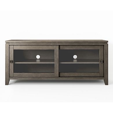 Simpli Home Cosmopolitan Contemporary Wood TV Media Stand