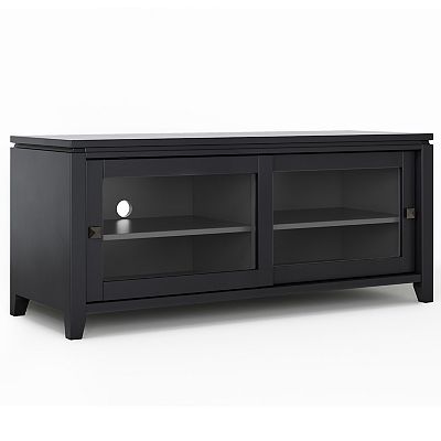 Simpli Home Cosmopolitan Contemporary Wood TV Media Stand