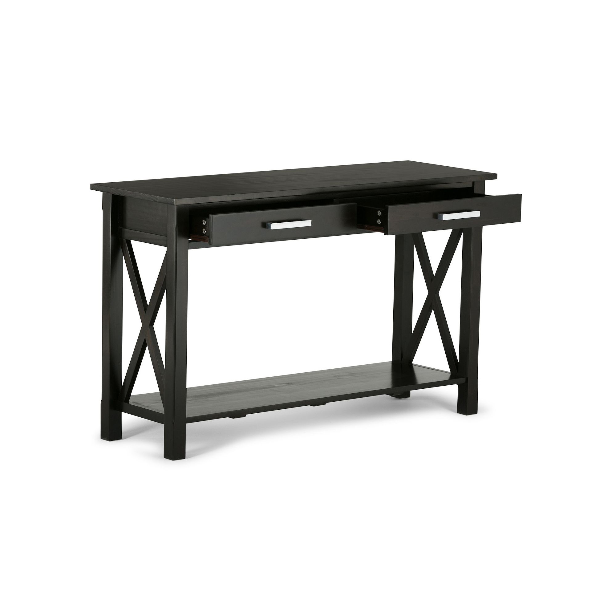 Simpli Home Kitchener Console Table, Hickory Brown