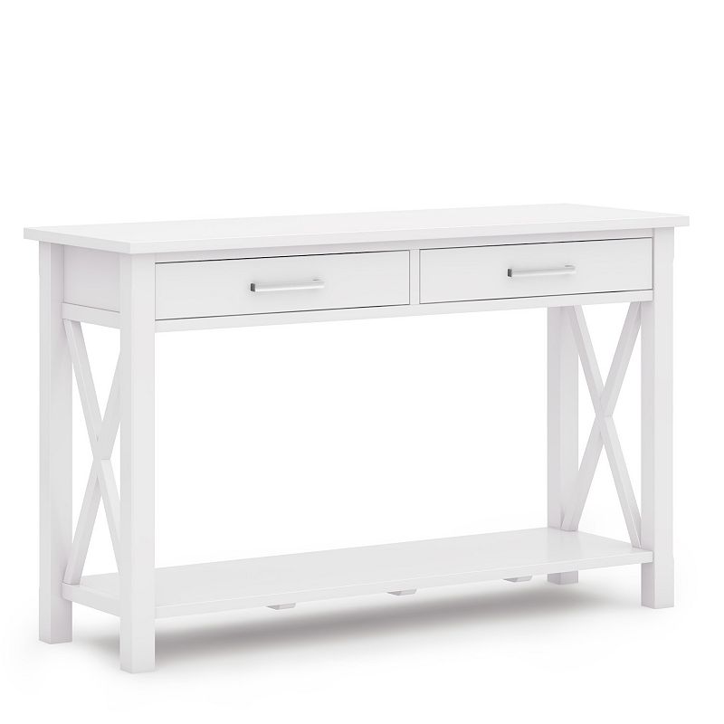 Simpli Home Kitchener Console Table, White