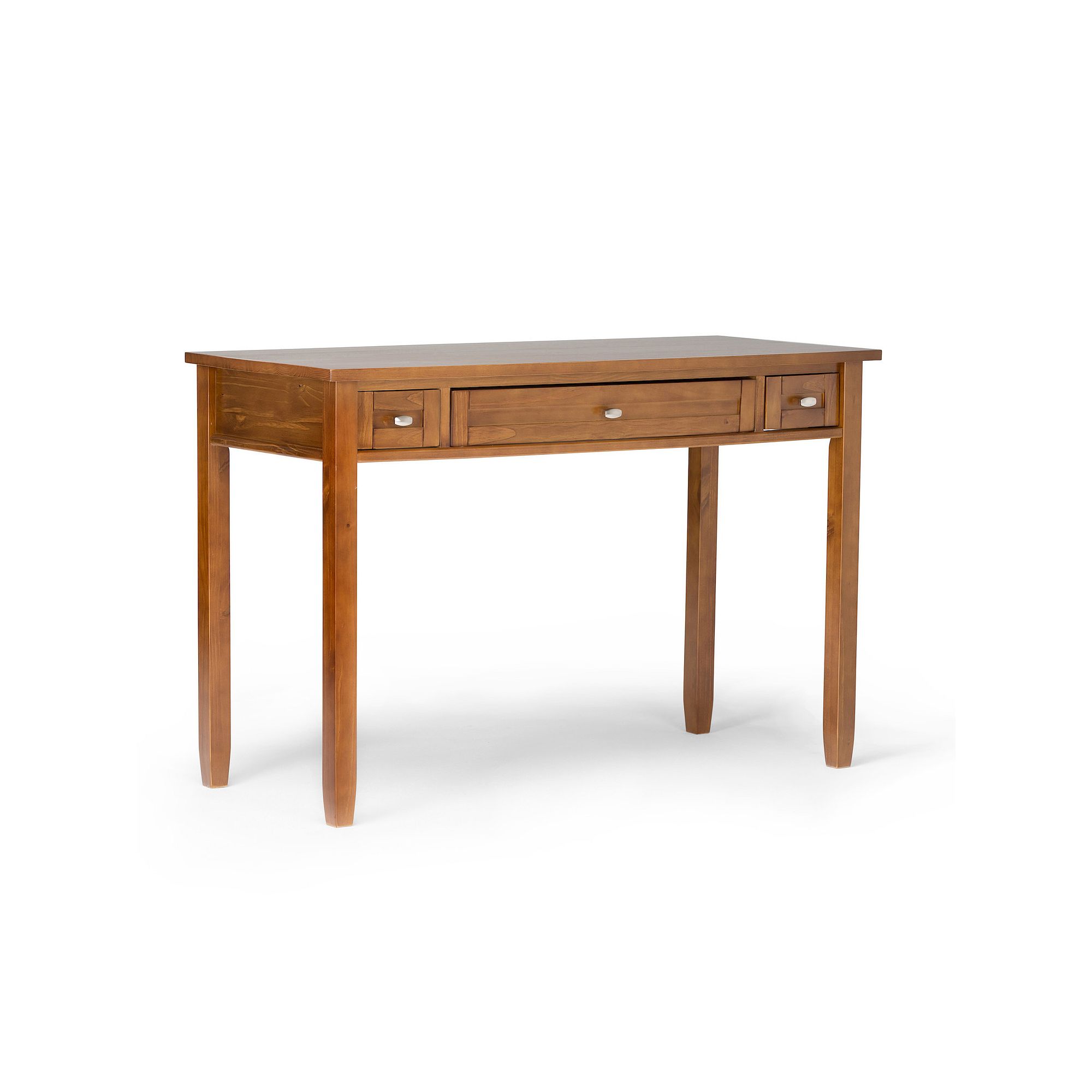 Simpli Home Warm Shaker Writing Office Desk, Light Golden Brown