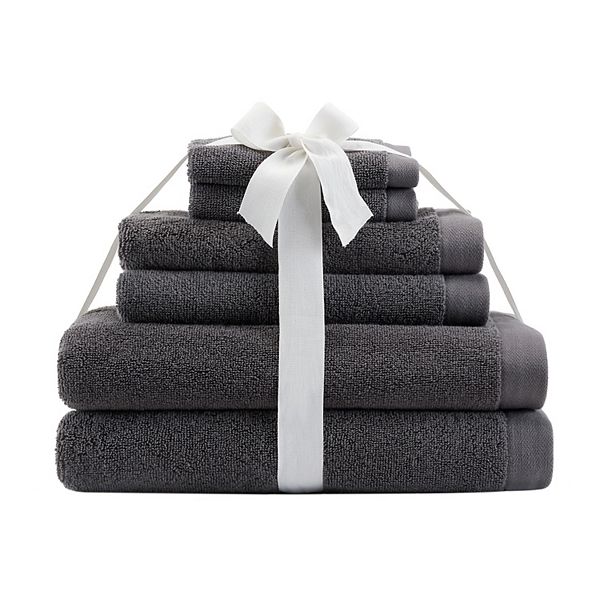 Nicole Miller 6piece Monogram Bath Towel Set