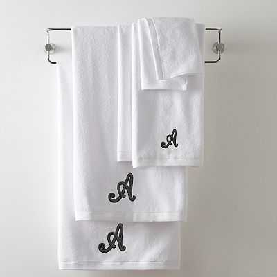 Nicole Miller 6 piece Monogram Bath Towel Set