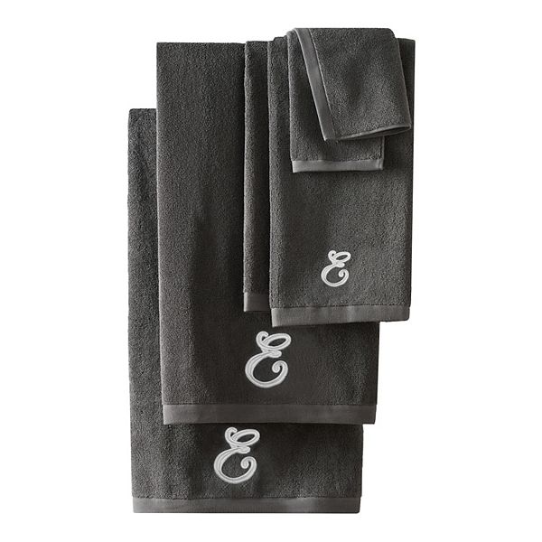 Nicole Miller 6 piece Monogram Bath Towel Set