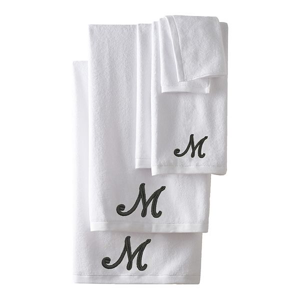 Nicole Miller 6piece Monogram Bath Towel Set
