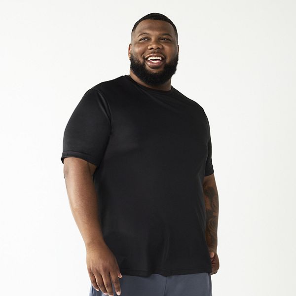 Big & Tall Tek Gear® Dry Tek Tee - Mineral Black (XL TALL)