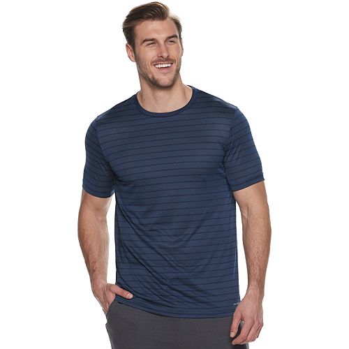 Big & Tall Tek Gear® Dry Tek Striped Crewneck Tee