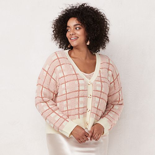 button down cardigan plus size