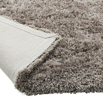 Chesapeake Microfiber Polyester Shag 5'x7' Oreo Area Rug