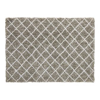 Chesapeake Microfiber Polyester Shag 5'x7' Maximo Diamond Area Rug