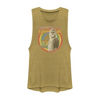 Juniors' Star Wars Chewbacca The Wookie Retro Portrait Muscle Tank Top