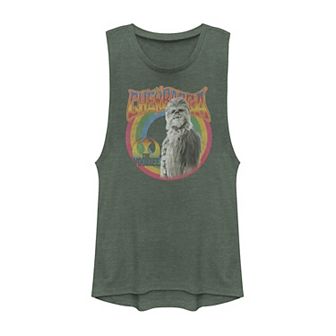 Juniors' Star Wars Chewbacca The Wookie Retro Portrait Muscle Tank Top