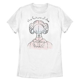 Juniors' Star Wars The Future Of The Galaxy Is Female Portrait Tee