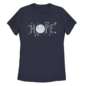 Juniors' Star Wars "Hope" Doodles Rebellion Logo Tee