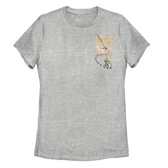 Juniors' Star Wars Droids Journey Chest Pocket Logo Tee
