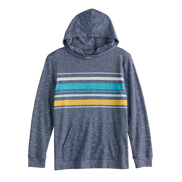 Boys 820 & Husky Urban Pipeline™ Striped Hooded Tee