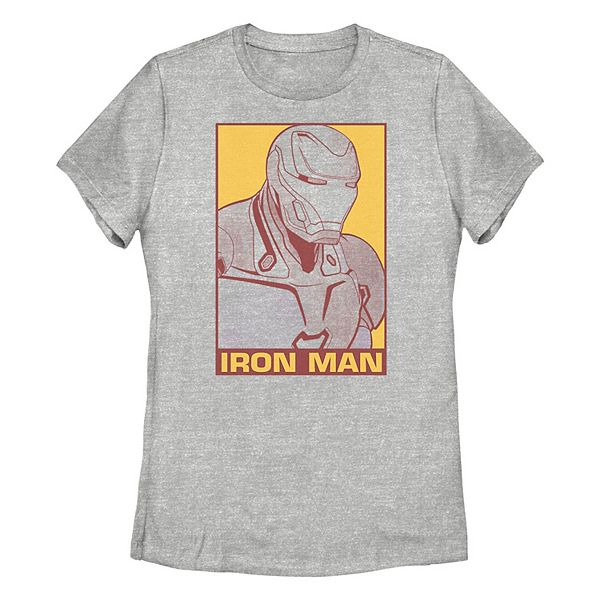 Juniors' Marvel Iron Man Pop Art Poster Graphic Tee