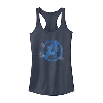 Juniors' Marvel Avengers Spray Paint Logo Graphic Tank Top