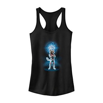 Juniors' Marvel Avengers Endgame Rocket Quantum Gear Tank Top