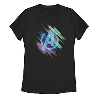 Juniors' Marvel Endgame Logo Color Swipe Tee