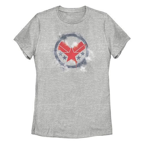 Juniors Marvel War Machine Spray Paint Logo Tee