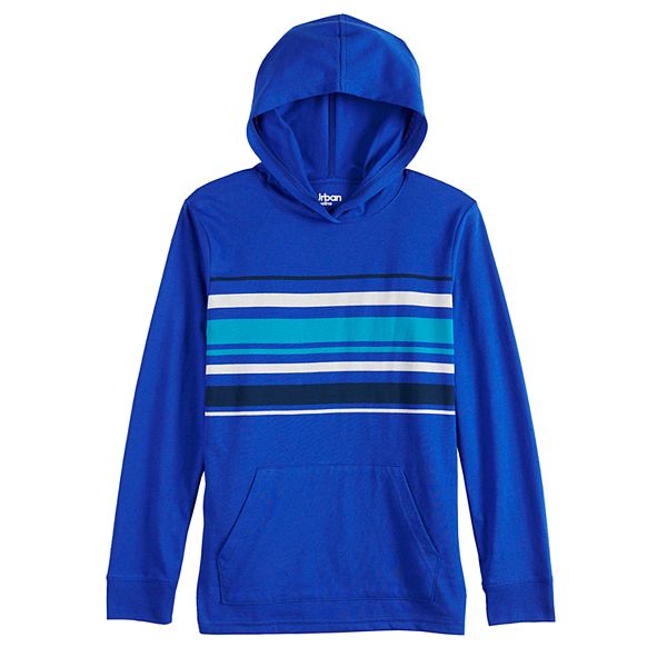 Boys 820 & Husky Urban Pipeline™ Striped Hooded Tee