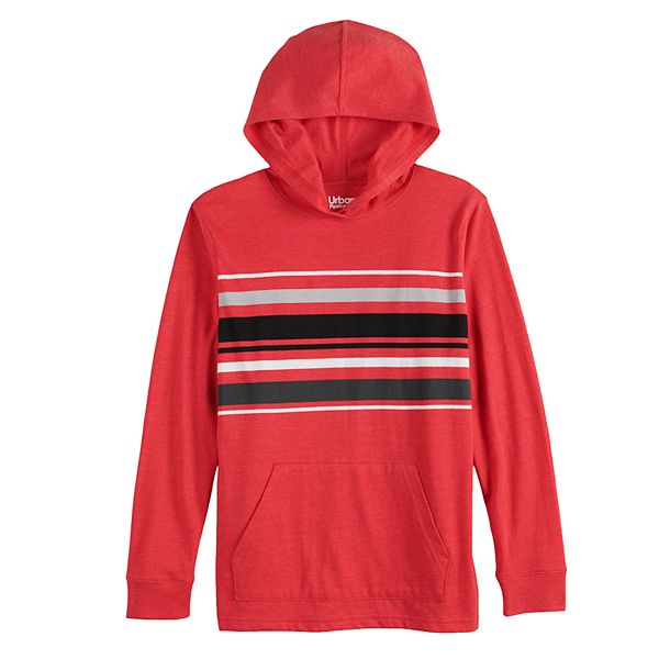 Boys 820 & Husky Urban Pipeline™ Striped Hooded Tee