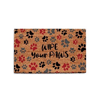 Park B Smith Quality Living Holiday Wipe Your Paws Coir Doormat