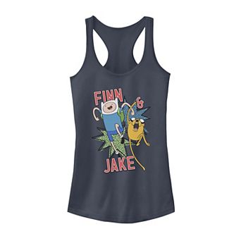 Juniors' Adventure Time Jake And Finn Action Pose Tank Top