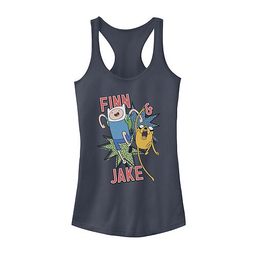 Juniors Adventure Time Jake And Finn Action Pose Tank